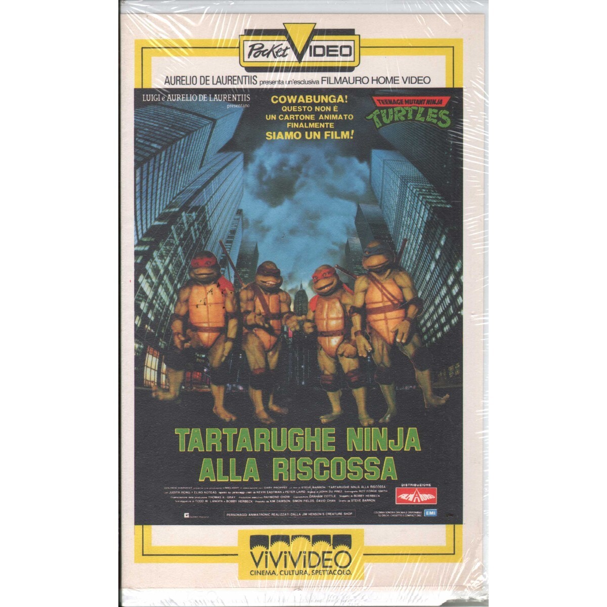 Steve Barron Univideo VHS Rescue Ninja Turtles - IDVS020001 Sealed