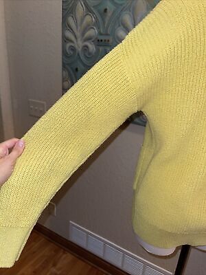 Monki knit cardigan in yellow