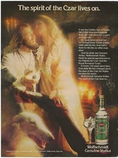 Vintage Print Ad Wolfschmidt Vodka The Spirit of the Czar Lives On - Aug 1978