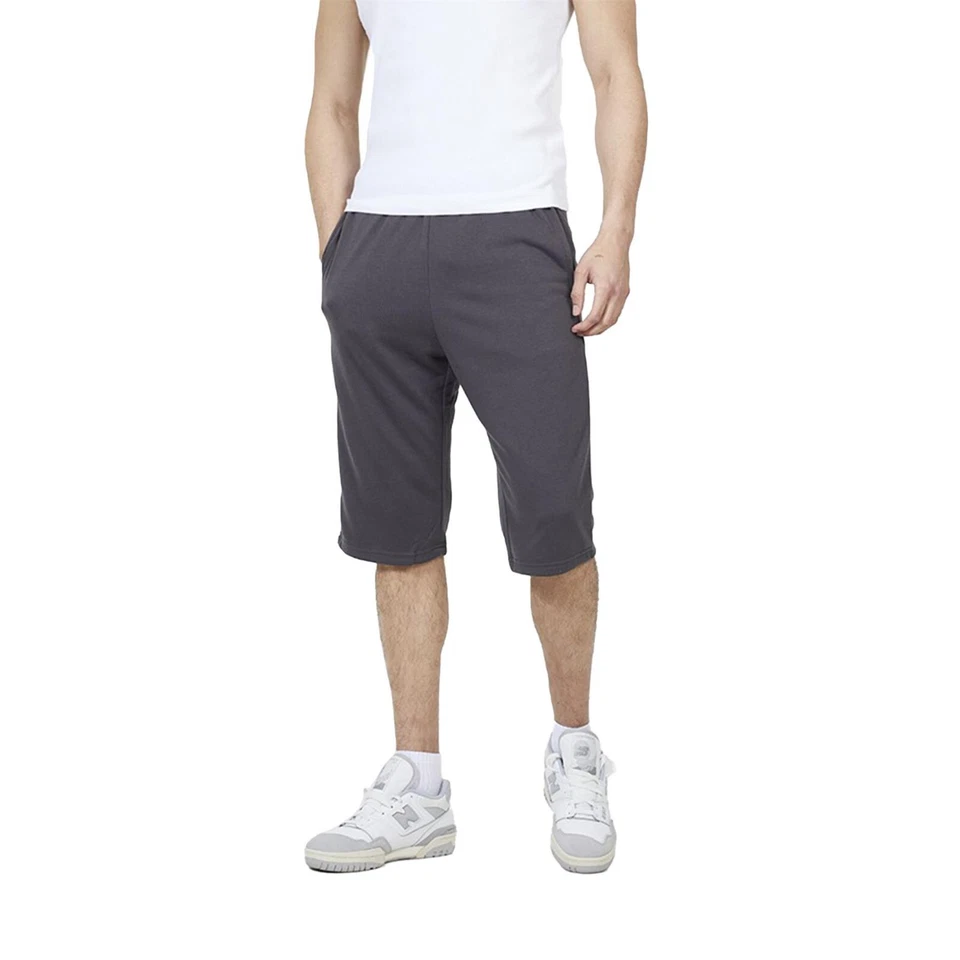 Мужские шорты для бега длиной до колена мешковатые хлопчатобумажные джерси размеры S-2XL - Изображение 2 из 4