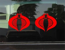 Cobra (GI Joe) Custom Vinyl Sticker / Decal Pair