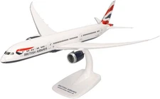 Herpa 611572 British Airways Boeing 787-900 G-ZBKA Desk Top Model 1/200 Airplane