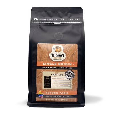 Diana's Coffee | Single Origin | El Futuro farm | Whole Bean | 12 oz (340g)