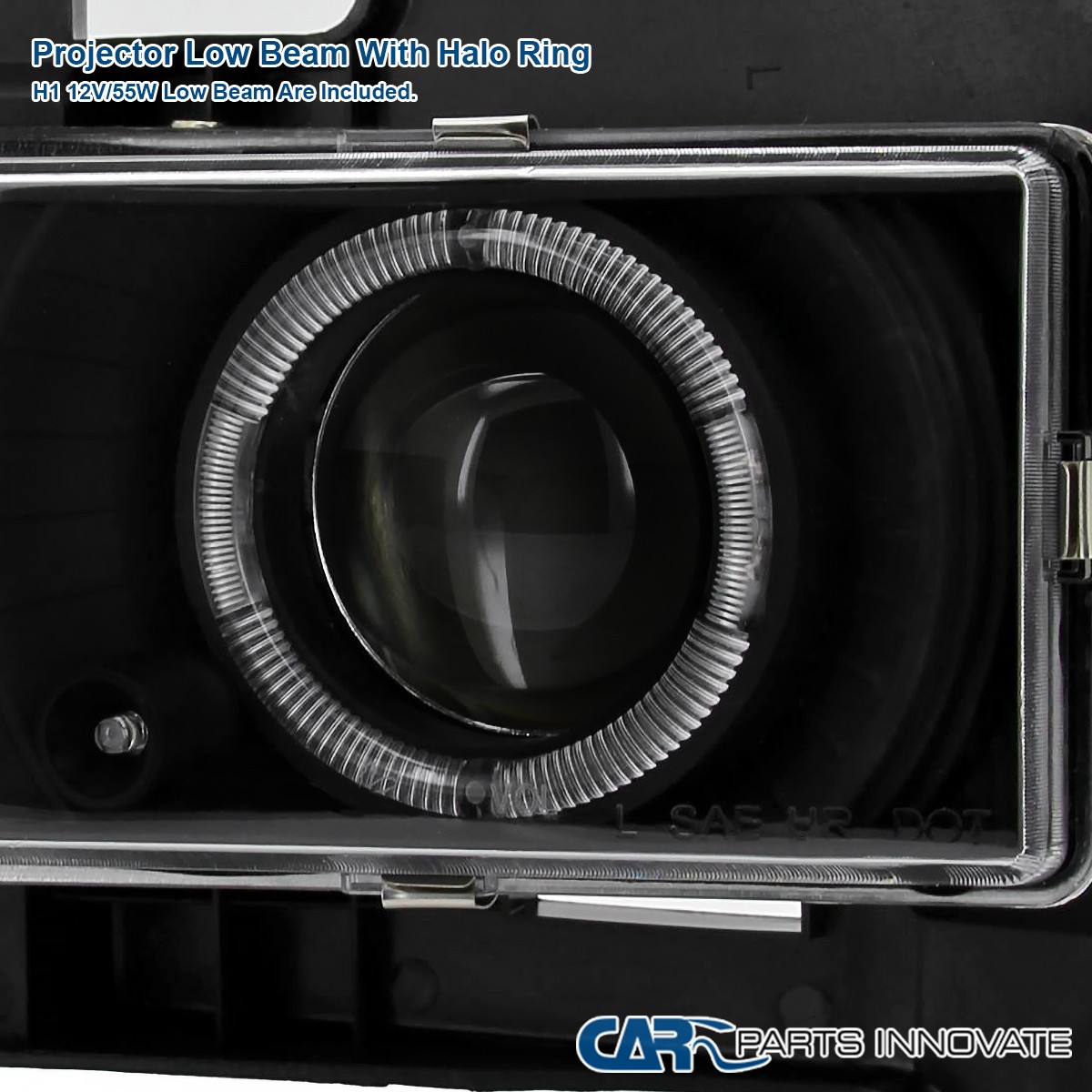 Black Fits 94-98 Chevy C10 C/K 1500 2500 Tahoe Projector Black Fits 94-98 Chevy C10 C/K 1500 2500 Tahoe Projector