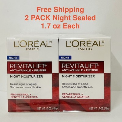 L'Oreal Revitalift Anti-Wrinkle + Firming by L'Oreal Night Moisturizer 1.7 oz X2