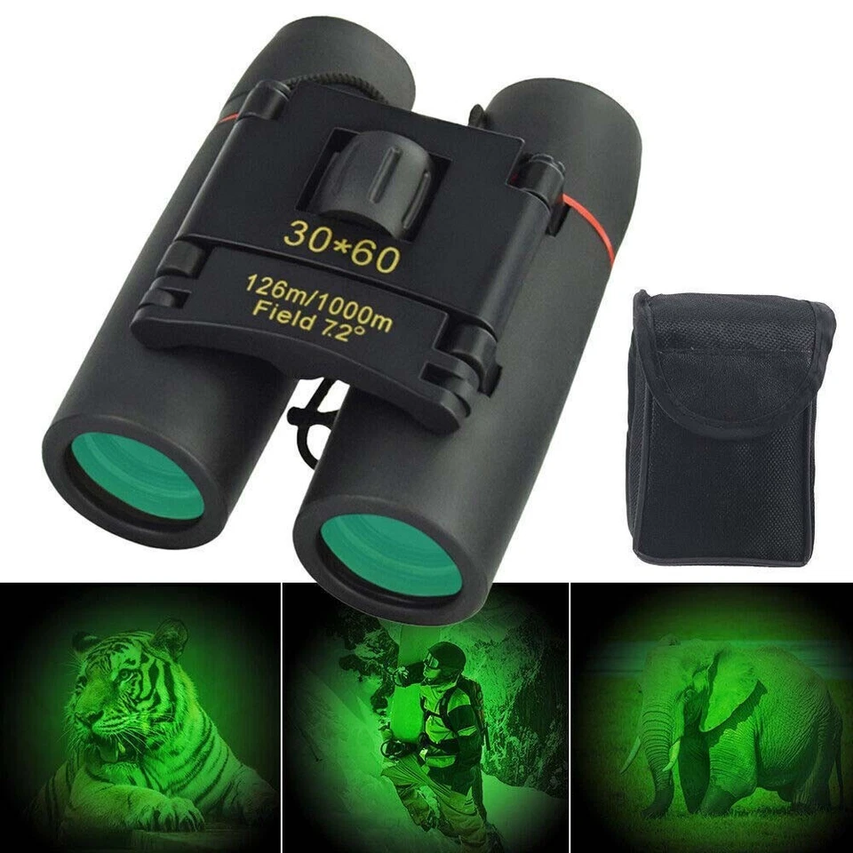Military Army 30x60 Night Vision Binoculars Goggles Hunting + Case UK - Image 3 of 4