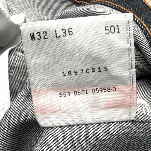 Levi's 501XX W32 L36 USA Made 2000s Vintage Dark Indigo Denim Jeans Big E - Bild 10 von 10