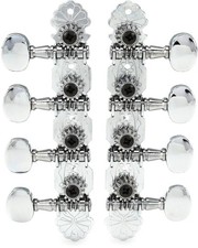 Grover 304C Sta-Tite Mandolin Tuners - 4 4 Chrome 5-pack Bundle