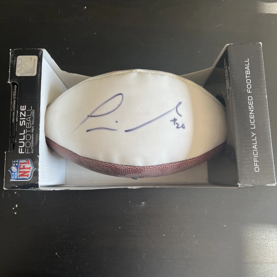 Fútbol americano firmado Prince Amukamara NY Giants Foto 2 de 4