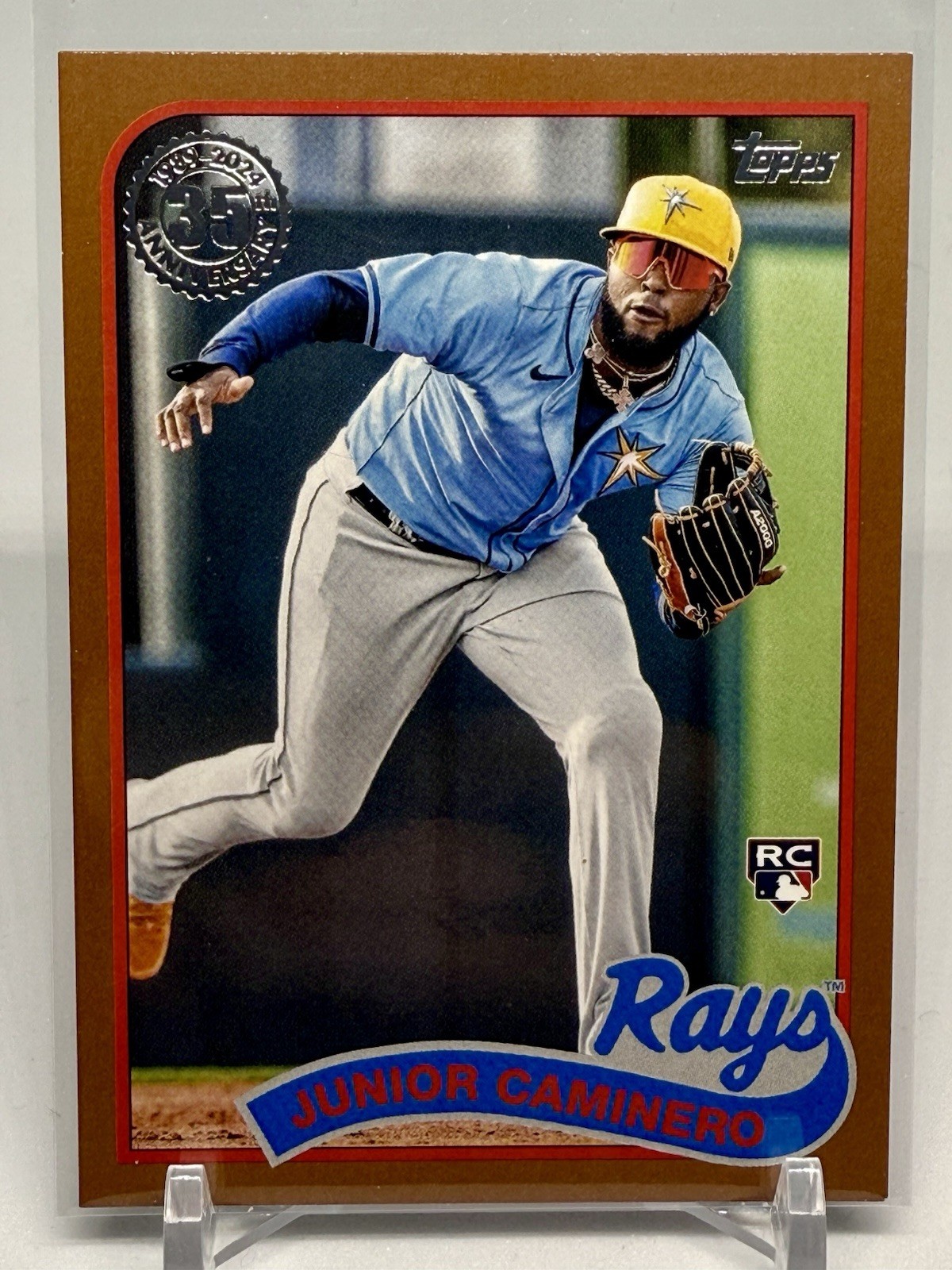 2024 Topps Update Series - 1989 Topps Baseball Junior Caminero #89US-16 Gold /75