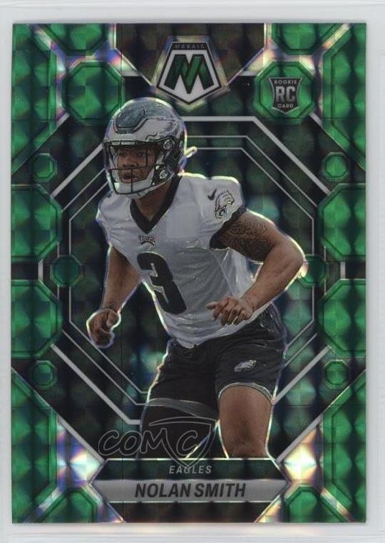 2023 Panini Mosaic Rookies Green Mosaic Prizm Nolan Smith #353 0z9m