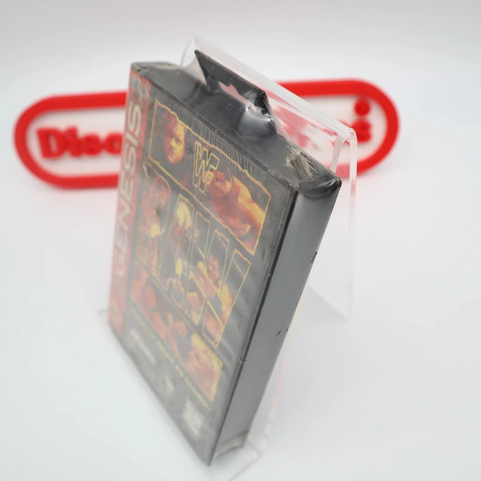 Sega Genesis WWF RAW / WWE WRESTLING - NEW & Factory Sealed with V-Overlap Seam! - Image 3 of 4