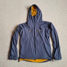 Rab Mens Vapour Rise Alpine Light Jacket Pertex Equilibrium Grey/Yellow Medium