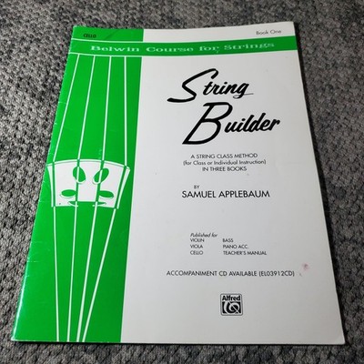 String Builder Cello Book 1 Samuel Applebaum Method Alfred Music EL1546