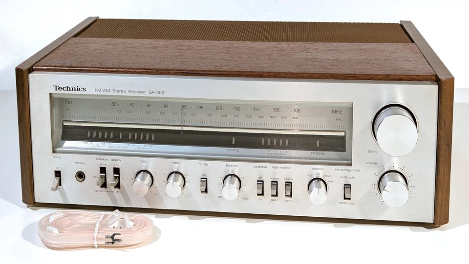 🔥【PRO SERVICED】Technics SA-303 Stereo 80W Receiver! Phono~LED UPGRADE💥GUARANTY - Image 2 of 4