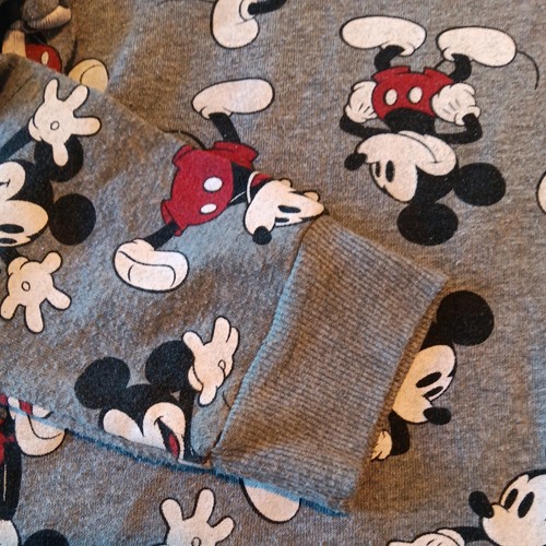 Disney Mickey Mouse Hoodie Women’s Size large Junior Pullover Sweatshirt - Picture 3 of 9