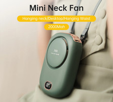 Portable Neck Fan USB Rechargeable Bladeless Cooling Fan Hands Free UK