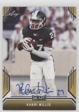 2019 Leaf Draft Auto Gold Khari Willis #BA-KW1 Auto 1cx3