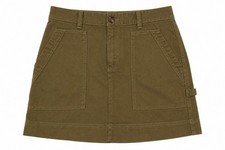 Old Navy Olive Green Womens Skirt Size 6 Front Cargo Pockets Excellent Condition