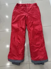 COLUMBIA  Men L Red Insulated Ski Snow Pants Omni Tech