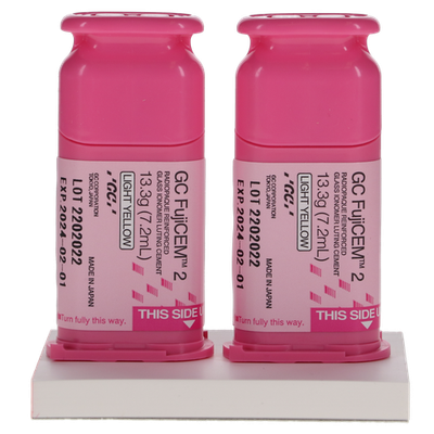 #ad GC 004714 FujiCEM 2 Reinforced GlassIonomer Luting Cement Auto 2 Pk EXP Jan 2027 $203.65