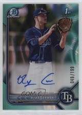 2022 Bowman Draft Chrome Pick Aqua Lava Refractor 49/199 Ryan Cermak Auto 12qi