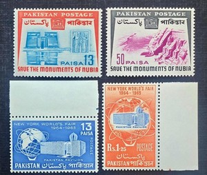 Pakistan Stamps SC # 204-205, 206-207 (lot of 4) - Nubia/World's Fair, MNH 1964
