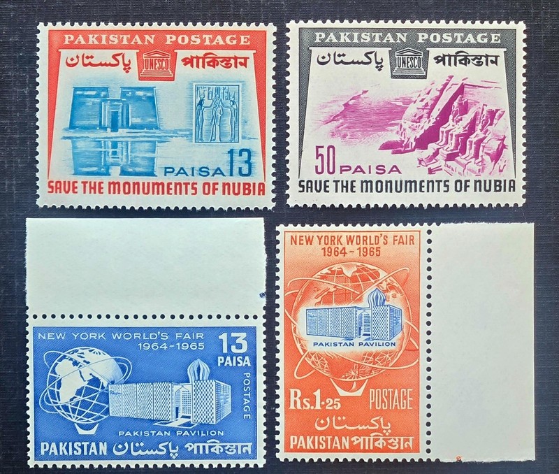 Pakistan Stamps SC # 204-205, 206-207 (lot of 4) - Nubia/World's Fair, MNH 1964
