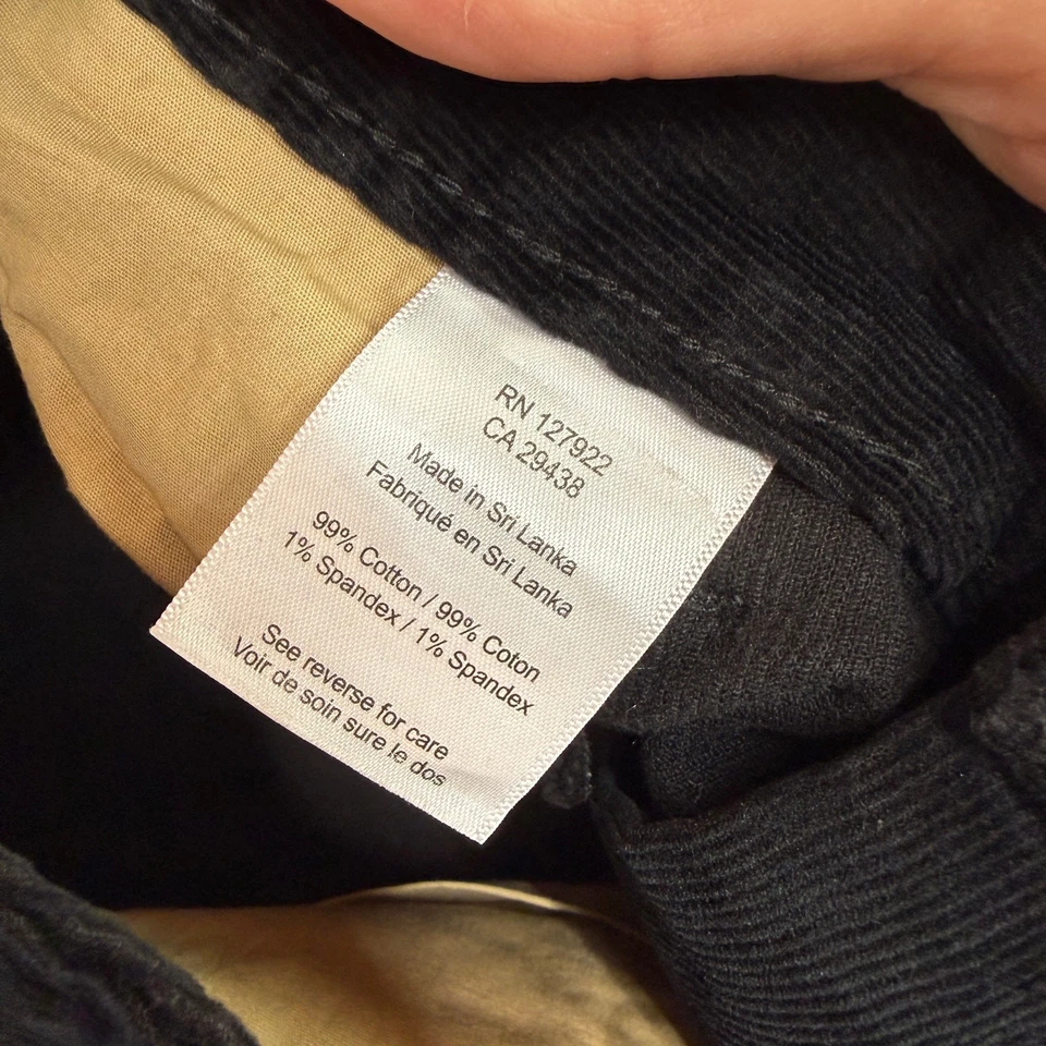 Mountain Khaki Women's Black Straight Fit Corduroy Pants Size 10 Regular - Image 2 of 4