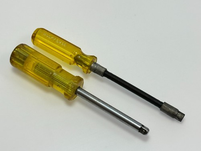 #ad #ad Husky Tools USA Rare CM38 FLEXIBLE amp; CM64 1 4” Drive Spinner Handle SetYellow $34.99