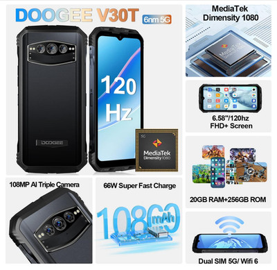 DOOGEE V30 - 256 GB - Rose gold (Unlocked)