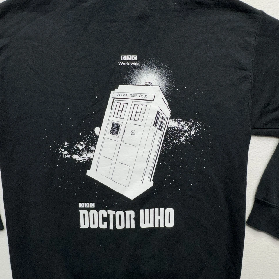Sudadera con capucha Doctor Who BBC Worldwide para hombre talla M suéter negro Foto 3 de 4