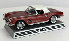 Danbury Mint 1962 Corvette Lgt Red Ragtop 143 Die Cast 50th Anniversary W Stand
