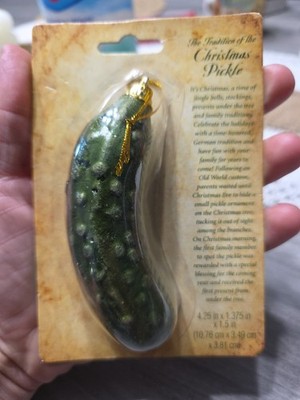 Christmas Tree Pickle Ornament German Holiday Hide & Find Tradition Custom Game