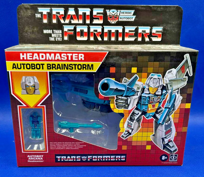 Transformers Generations Retro Headmaster Autobot Brainstorm Arcana G1 Reissue