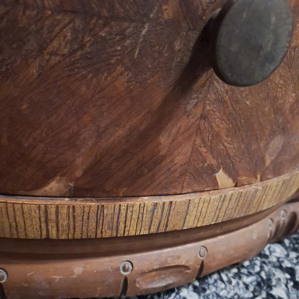 Antiguo - Mesita de noche Art Deco Cascada o Mesa auxiliar Diseño con incrustaciones ENVÍO GRATUITO Foto 4 de 4