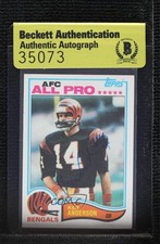 BAS 1982 Topps Ken Anderson #38 Authentic Auto 3c7
