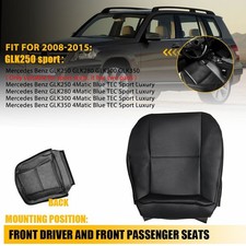 Black Bottom Leather Seat Cover For 08-15 Mercede Benz Glk280 Glk300 Glk350 Exr