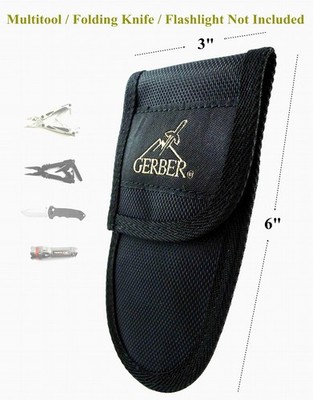 1pc. Large Size 6'' x 3'' (15x8cm) UNUSED GERBER MULTI TOOL / KNIFE POUCH / SHEATH