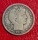 1907-S Barber Half Dollar - LOW MINTAGE