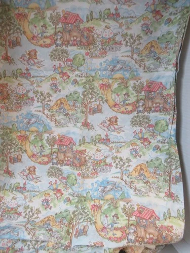 "Nursery Thyme" Rhymes   General Fabrics  COTTON FABRIC  VTG RARE  SBTYX44"  NE