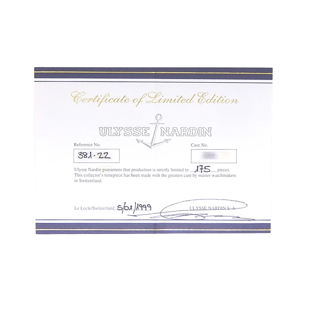 Ulysse Nardin Classico Single Button 18k Yellow G… - image 7