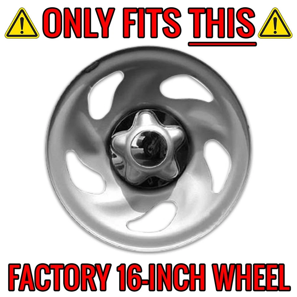 Cubiertas de revestimiento de rueda Premium FX cromadas de 16 pulgadas (juego de 4) para Ford F-150 1997-2003 Foto 4 de 4