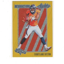 2018 Panini Absolute Introductions Courtland Sutton #IN-CS Broncos Football