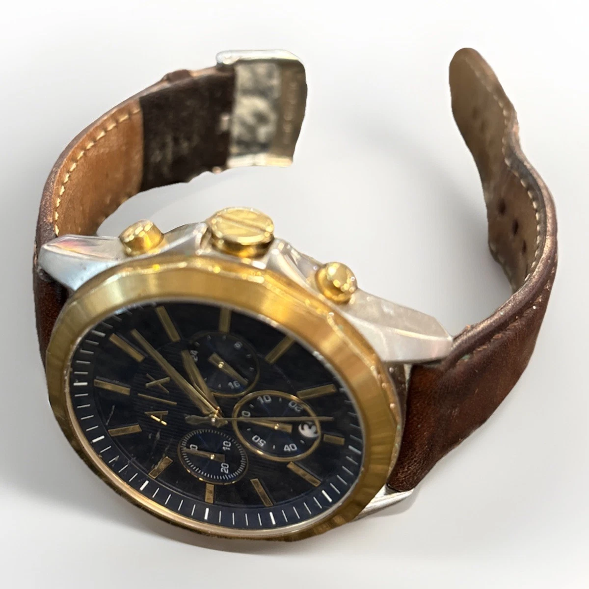 ARMANI Leather Band Wristwatches for Men for sale | eBay
