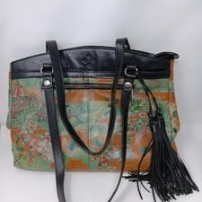 Patricia Nash Beautiful Girl Print Leandra Flap Crossbody Bag 10th A