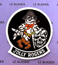 US NAVY VF-84 / 103 JOLLY ROGERS F-14 TOMCAT FIGHTER SQ. 3"x 3 1/2" PATCH N3