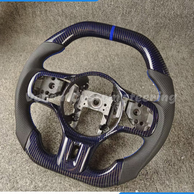 Flat Top Real Carbon Fiber Steering Wheel Fits Mitsubishi Lance Evo X