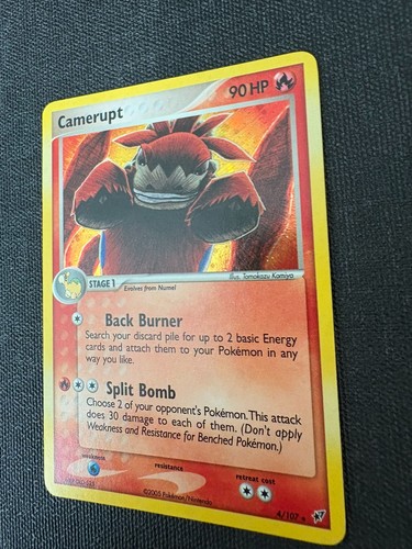Pokemon TCG - Camerupt 4/107 Deoxys Holo - LP - Foto 3 di 10