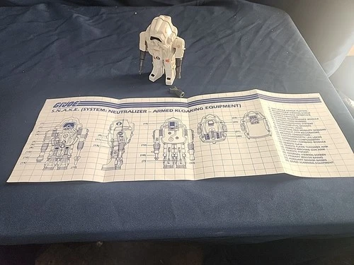 1985 Vintage GI Joe ARAH S.N.A.K.E. With Blue Prints